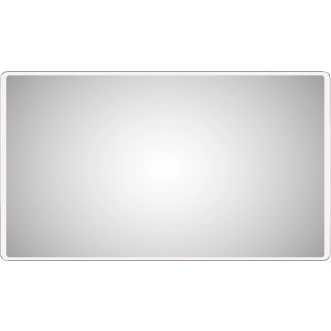 DSK Design LED-Lichtspiegel Silver Rio, 120x70 cm, mit Aluminiumrahmen und LED-Beleuchtung.