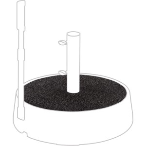 Doppler Dekorplatte Easy Move Switch Granit Dunkel für Schirmständer.