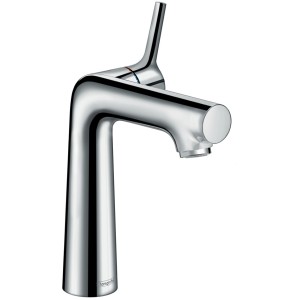 Hansgrohe Talis S Waschtischarmatur 140mm mit Zugstange, Chrom, für Waschbecken im Bad.