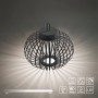 Schwarze LED Akku Pendelleuchte Akuba, 33 cm, für Innen und Außen. Dekorative Außenleuchte.