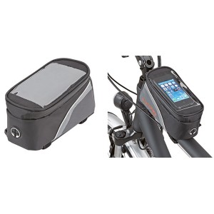 Prophete wasserdichte Smartphonetasche für Fahrräder, Oberrohrtasche mit Sichtfenster.