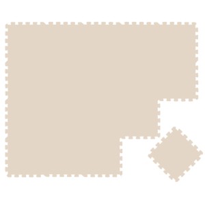 LittleTom Baby & Kinder Puzzlematte 30 x 30 cm 18 Teile Beige