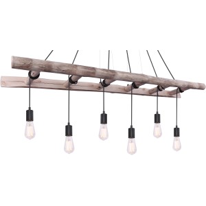 Globo Pendelleuchte Irmgard Holz Natur