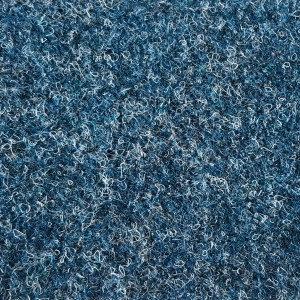 Detailansicht: Blauer Nadelfilz Teppichboden Invita Denim als Meterware.