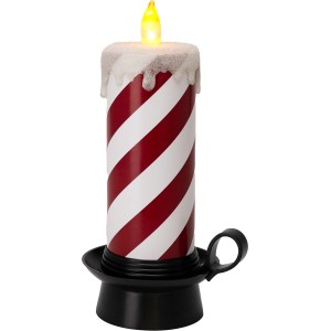 LED Candy Kerze 150 mm x 125 mm x 295 mm Papier/Plastik warmweiß flackernd