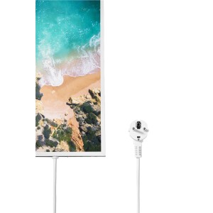 Könighaus Infrarotheizung mit Traumstrand-Motiv, 60x100 cm, 800W, elektrische Heizung.