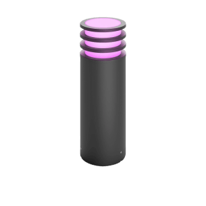 Philips Hue Lucca Sockelleuchte, Weiß- & Farblicht, 1100 Lumen. Smarte Gartenbeleuchtung.