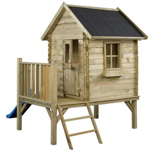 SwingKing Spielhaus Camilla mit Rutsche Blau 177 cm x 184 cm x 210 cm