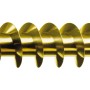 Goldene Spax Universalschraube 3x30 mm mit Senkkopf und PZ-Antrieb.
