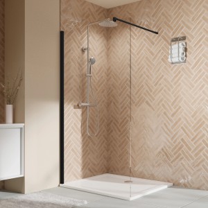 Breuer Duschwand Elana 2.0 Alleinstehend Klarglas inkl. CER+ 200 cm x 100 cm