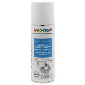 Dupli-Color Dispersions-Ausbesserungsspray, 200 ml, weiß. Für Lackreparatur und Karosseriereparatur.