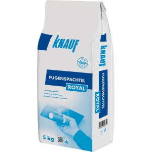Knauf Royal Fugenspachtel, 5 kg Sack, für Gipsfaserplatten. Füller und Finish in einem.