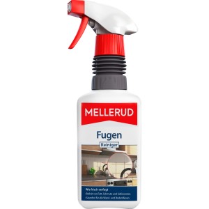 Mellerud Fugenreiniger 0,5 l Flasche mit Sprühkopf für kraftvolle Reinigung von Wand- und Bodenfugen.