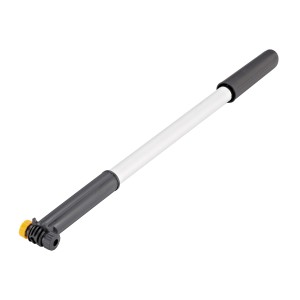 Prophete Rahmenklemmluftpumpe mit Duo-Kopf für Fahrradreifen.