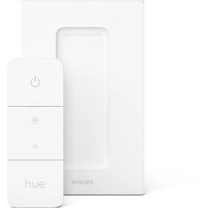 Philips Hue Dimmer mit Halterung, Weiß, zur Steuerung von Hue Leuchten.