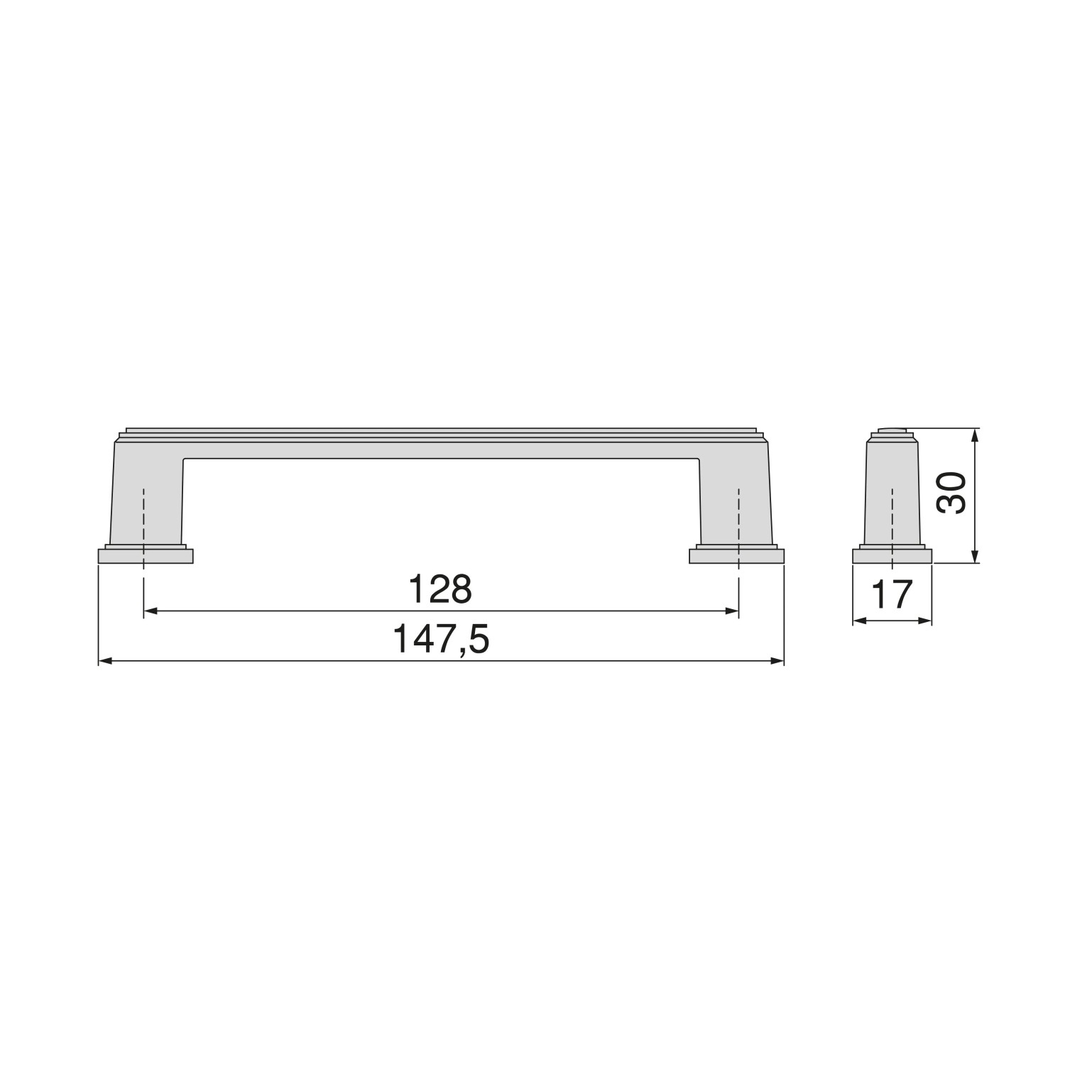 Emuca Lot von 10 Möbelknopfe Ceuta 315x315 mm Zamak Nickel Satiniert_4