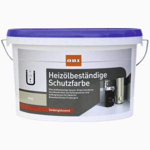 OBI Heizölbeständige Schutzfarbe Grau seidenglänzend 2,5 l