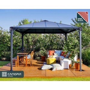 Canopia Gartenpavillon Palermo 3.6 x 3.6 Anthrazit