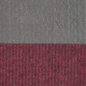 Teppichboden Mosaik Rot, Meterware mit Schaumrücken, Detailansicht.