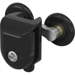 Schwarze baliv Türlaufrolle Doppelt Unten, 2 cm, für Duschkabine Factory (4er-Set).