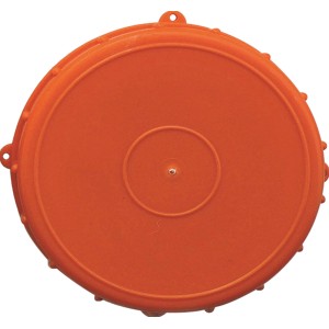 Oranger Deckel für 10/15 l Getränkefässer, Kunststoff, zum Ernten & Lagern.