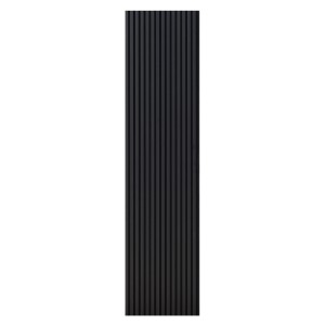 Schwarzes FN Acustico Akustikpaneel aus PET und Aluminium, 57,25x240 cm, zur Schallreduzierung.
