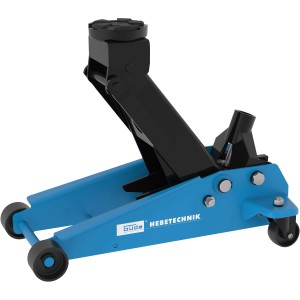 Blauer Güde Rangierwagenheber GRH 3/470 mit 3 t Hubkraft für Werkstatt und Garage.