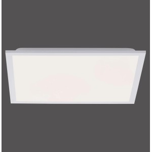 Weißes Just Light LED-Panel Fleet, 44,5x44,5 cm, mit Bewegungsmelder.