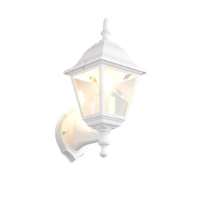 Weiße Trio LED-Außenwandleuchte Livenza, 14x34x19 cm, für den Außenbereich.