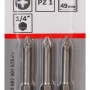 Bosch Schrauberbit Extra Hard PZ1, 49 mm, 3er-Set, geeignet für allgemeine Schraubarbeiten.