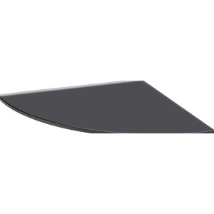 Glasregal Bransley 0,6 cm x 25 cm x 25 cm Schwarz