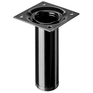 Schwarzes Hettich Tischbein, Ø 30 mm x 100 mm, für Möbelbau.