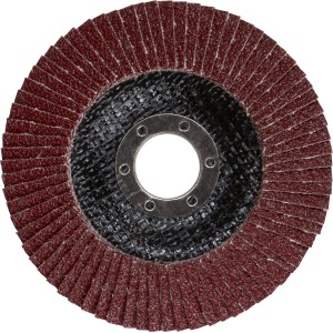 LUX Fächerschleifscheibe Multi Ø 115 mm, Körnung K40 für Winkelschleifer.