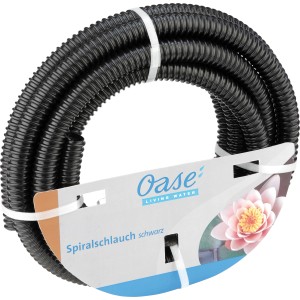 Oase Teich-Spiralschlauch, 32mm, 10m, schwarz, flexibler Gartenschlauch für Teiche.