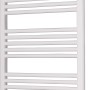 Weißer Ximax Badheizkörper Hektor, 1209x600 mm, 676 Watt, mit horizontalen Heizrohren.