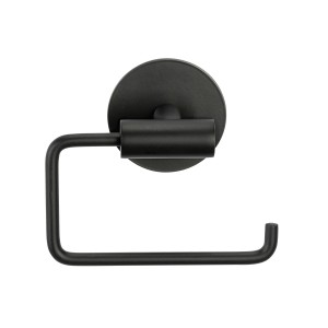Schöner Wohnen Toilettenpapierhalter Meleto, schwarz matt, aus Edelstahl.