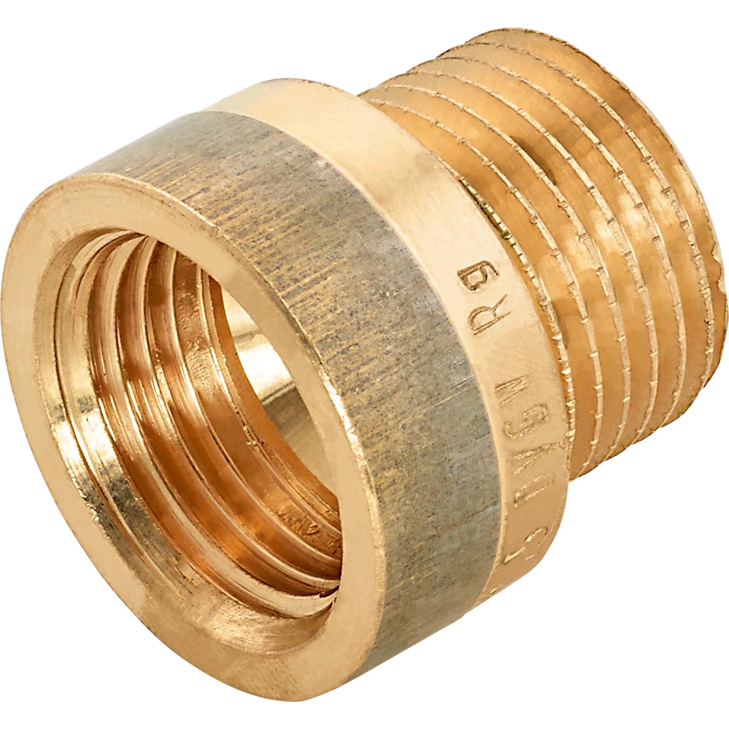 Hahnverlängerung aus Rotguss, 18,6 mm x 21 mm, zur Verlängerung von Rohren und Armaturen.