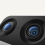 Nahaufnahme der schwarzen Eufy S350 Innenkamera mit Dual-Kamera und 8x Zoom.
