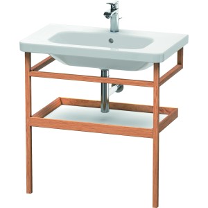 Duravit Handtuchhalter mit Ablage, 74 cm, Weiß matt/Nussbaum, Badmöbel-Zubehör.
