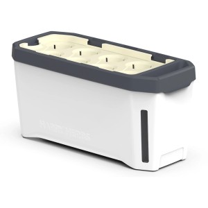 Weißes Gusta Garden Anzuchtsgefäß Harry Herbs 5L mit Wasserstandsanzeige.