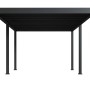 Anthrazitfarbener Weide Deluxe Alu Pavillon mit elektrischem Lamellendach. Robuste Terrassenüberdachung, 3,6x5,3 m.