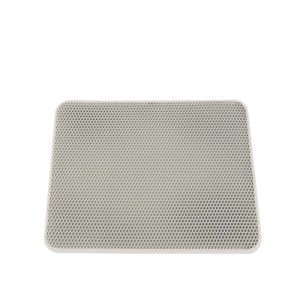 KARAT Katzenstreumatte Charly in Wabendesign Abwaschbar Grau 61 x 38 cm