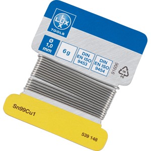 LUX Elektroniklot, Ø 1 mm, 6 g, auf Spule. Ideal zum Löten in Elektronik & Elektrotechnik.