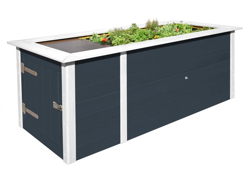 Weka Hochbeet mit Schrank Anthrazit kaufen bei OBI