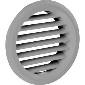 Möbelgitter Rund Ø 59 mm Hellgrau 4 Stück