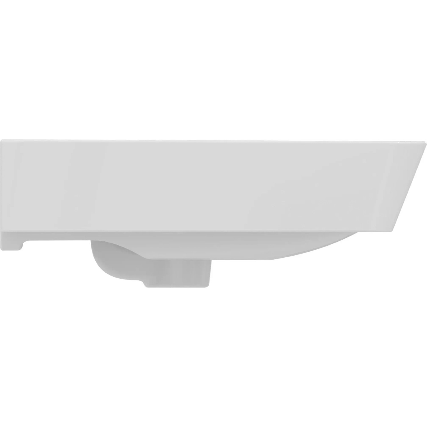 Ideal Standard Connect Air Handwaschbecken, 55x46 cm, Weiß mit Hahnloch und Überlauf