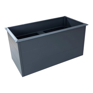 Westmann Hochbeet Primus, 150x75x77 cm, aus Metall in Anthrazit. Ideal für Garten und Terrasse.