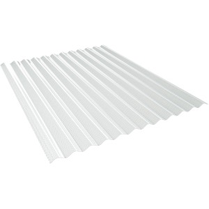 Transparente Salux Wellplatte Sinus 76/18 Bio Line Prisma, 200x90cm, für Kunststoffbedachung.