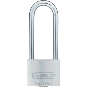 Abus Titalium Vorhangschloss 64TI/40 HB 63 SB mit hohem Bügel aus gehärtetem Stahl.