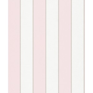 Marburg Vliestapete Ivy Nov Streifen Weiß-Rosa FSC®